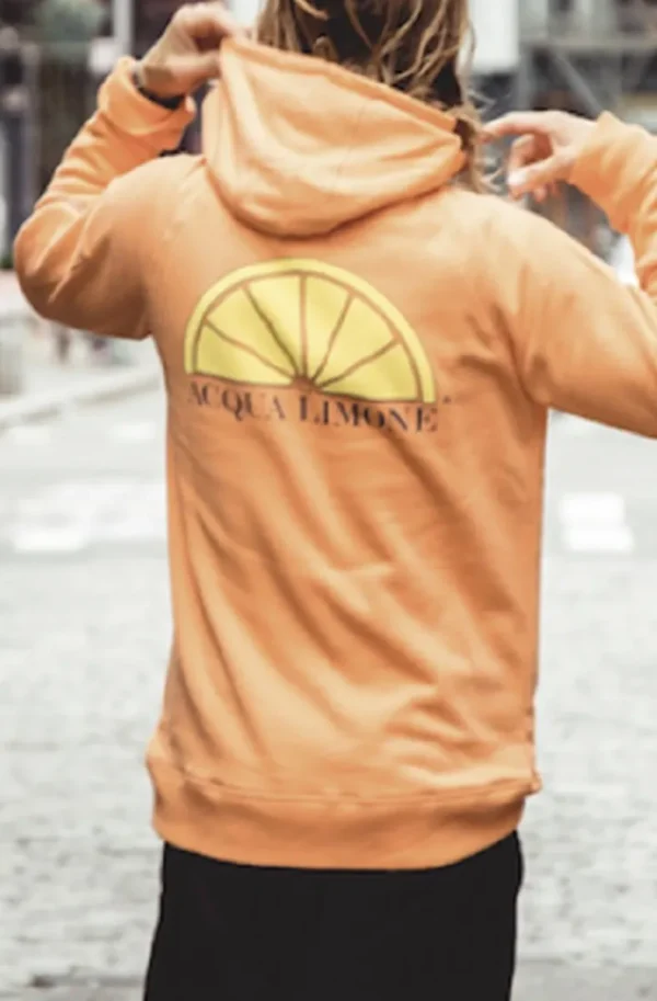 ACQUA LIMONE - Hood Sweat Orange Outlet