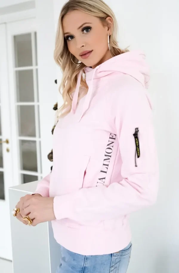 ACQUA LIMONE - Hood Sweat Pale Pink Fashion