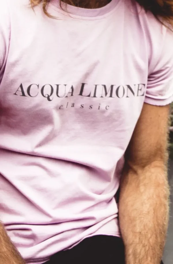 ACQUA LIMONE - T-shirt Classic Pale Pink New