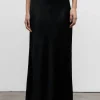 AHLVAR GALLERY - Hana Long Logo Skirt Black Discount
