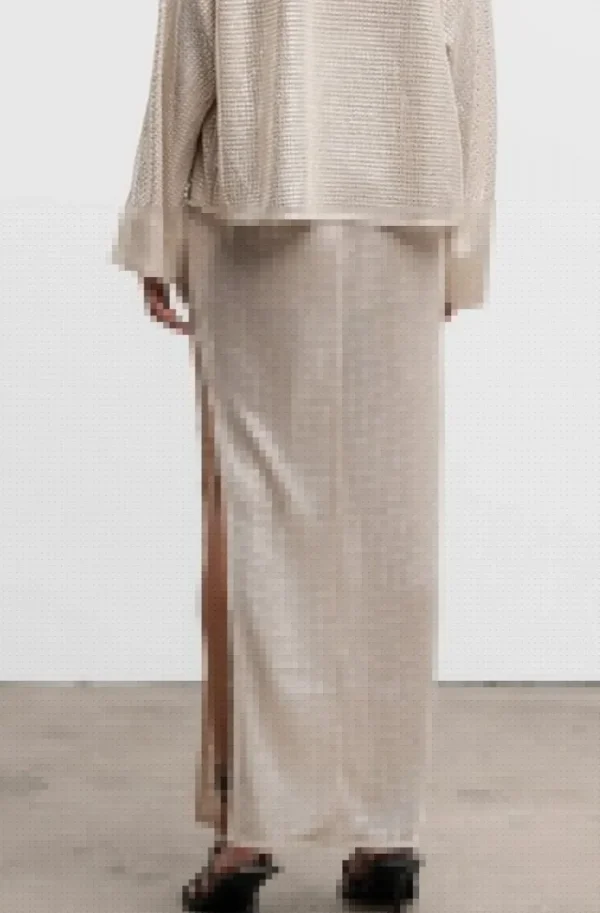 AHLVAR GALLERY - Hilda Sequin Skirt - Cream Outlet