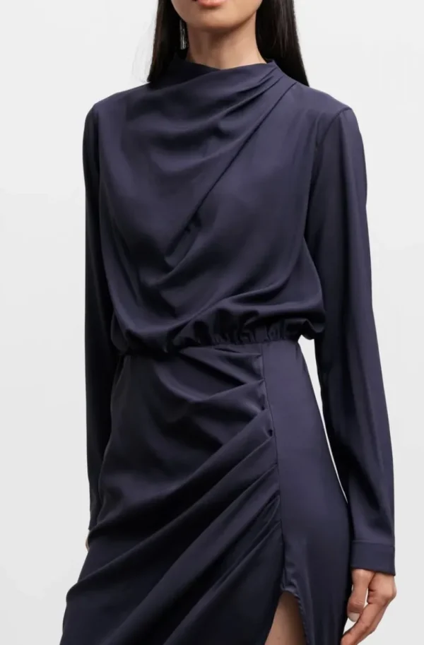 AHLVAR GALLERY - Jade Silk Dress - Plum Online