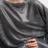 AHLVAR GALLERY - Nina Sequin Blouse - Dark Grey Sale
