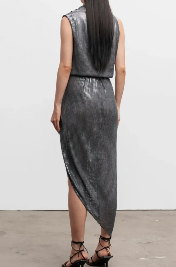 AHLVAR GALLERY - Tilda Sequin Dress - Dark Grey Sale