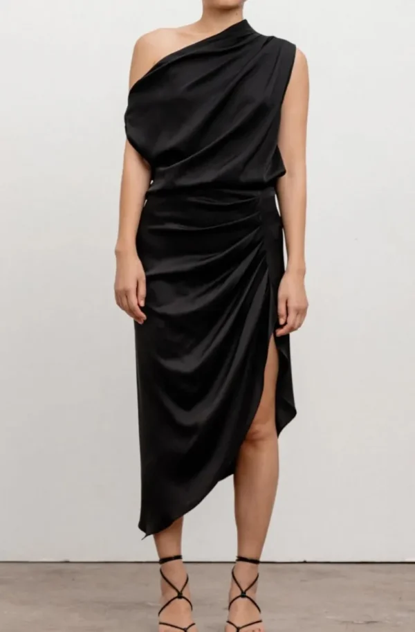 AHLVAR GALLERY - Tilda Silk Skirt Black Outlet