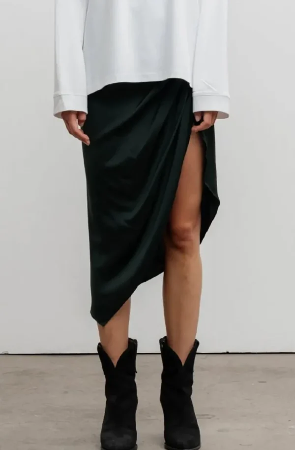 AHLVAR GALLERY - Tilda Silk Skirt Black Outlet