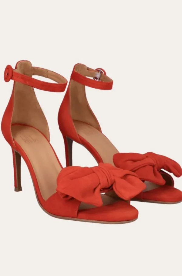 BILLI BI - Pumps med rosett - 4704 - Orange Suede Online