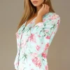 BLOND HOUR - Alyssa Blouse - Pink Flower Discount