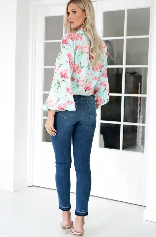 BLOND HOUR - Alyssa Blouse - Pink Flower Discount