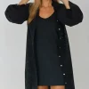 BLOND HOUR - Angelic Shirt Dress - Black Hot