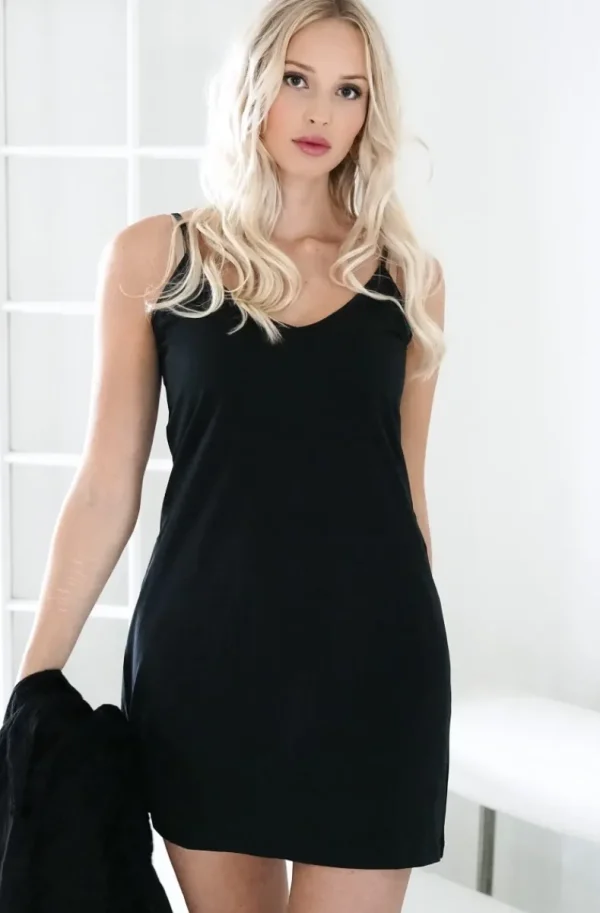 BLOND HOUR - Angelic Shirt Dress - Black Hot