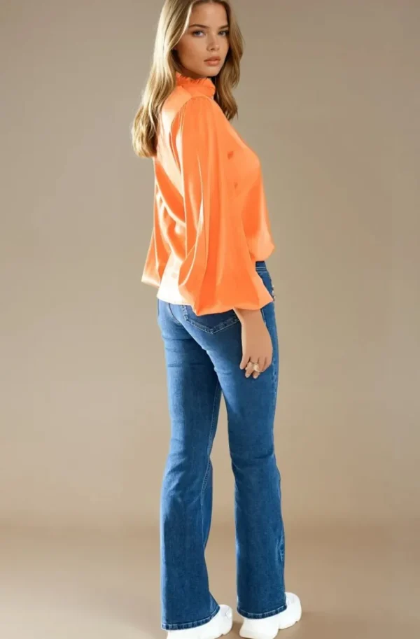 BLOND HOUR - Aurora Blouse - Orange Outlet