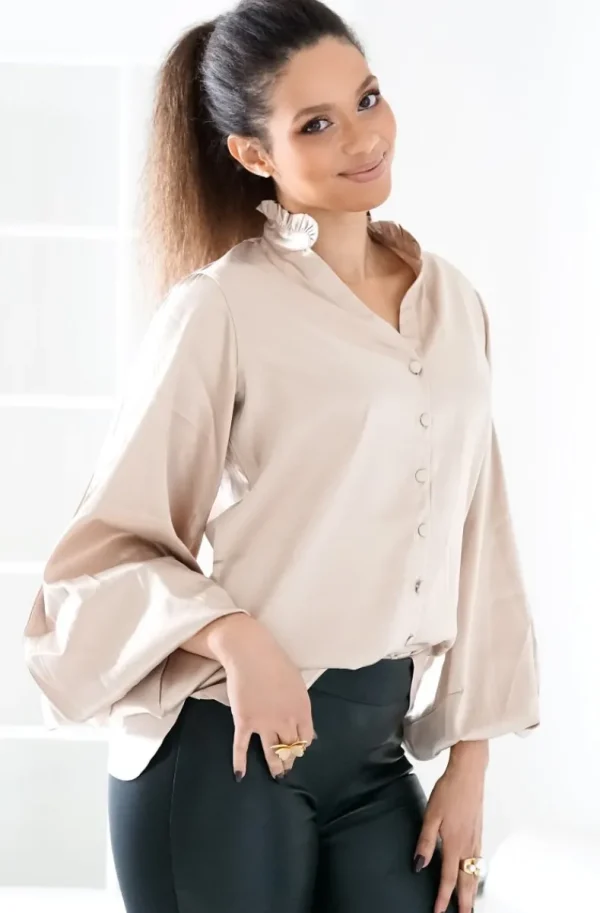 BLOND HOUR - Aurora Blouse - Champagne Discount