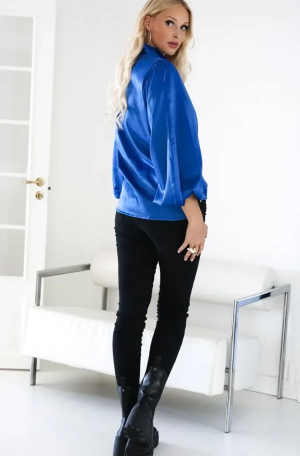 BLOND HOUR - Aurora Blouse - Vibrant Blue Discount
