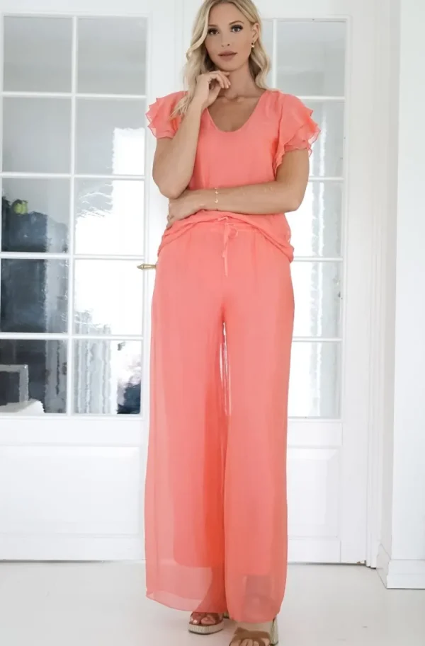 BLOND HOUR - Beatrice Top - Coral Online