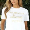 BLOND HOUR - Champagne Tshirt - White Fashion