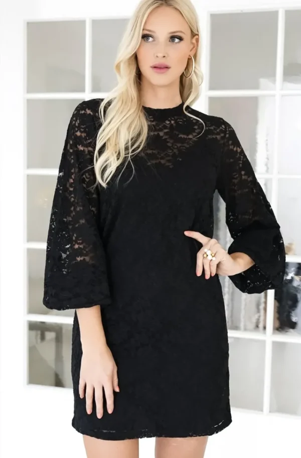 BLOND HOUR - Mist dress lace - Black Best