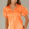 BLOND HOUR - Mizzle Blouse - Orange Online