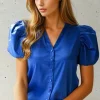 BLOND HOUR - Mizzle Blouse - Vibrant Blue Best