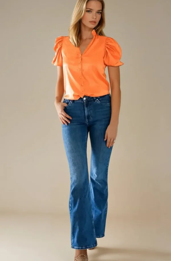 BLOND HOUR - Mizzle Blouse - Orange Online