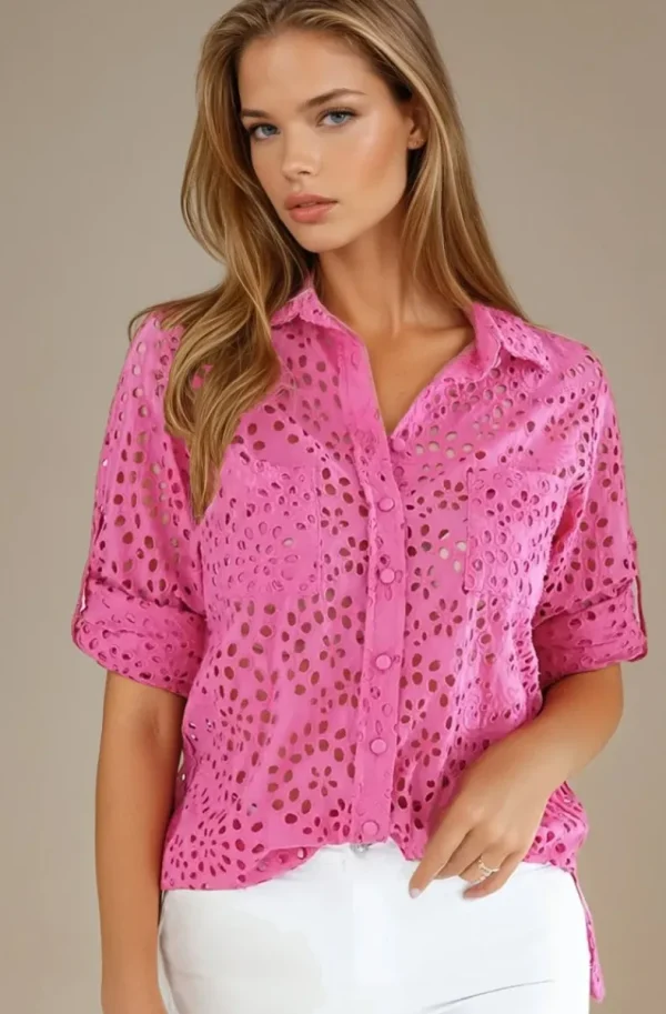 BLOND HOUR - Noble Shirt Cerise Sale