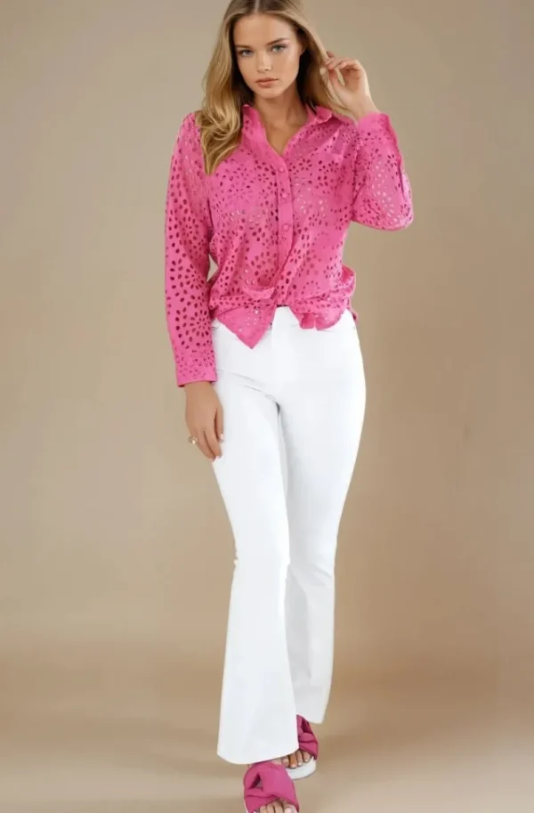 BLOND HOUR - Noble Shirt Cerise Sale