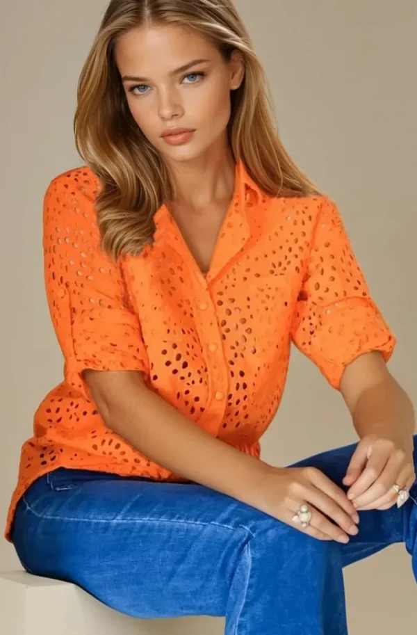 BLOND HOUR - Noble Shirt Orange Clearance