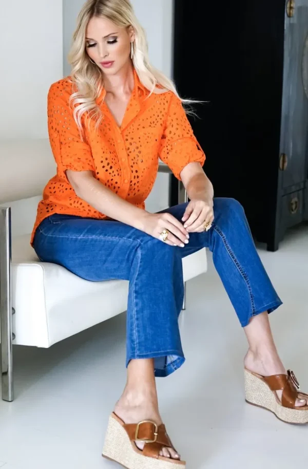 BLOND HOUR - Noble Shirt Orange Clearance