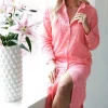 BLOND HOUR - Palma Shirt Dress Anglaise - Coral Online