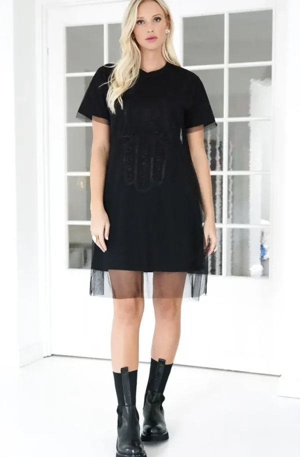 BLOND HOUR - Protected Tshirt Dress - Black Best