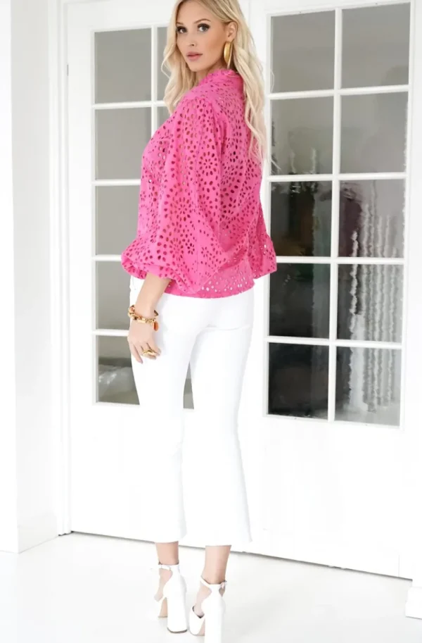 BLOND HOUR - Refined Blouse - Cerise Fashion