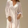 BLOND HOUR - Riviera Short Wrap Dress - Sand New