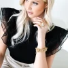 BLOND HOUR - Saint Top - Black Fashion