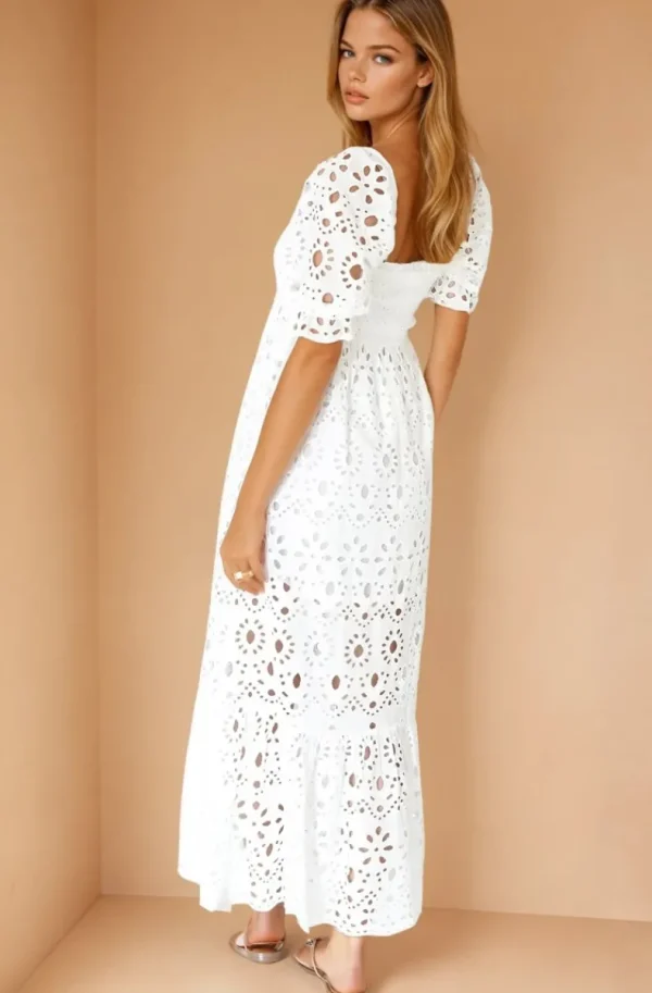 BLOND HOUR - Sienna Maxi Dress - White Clearance