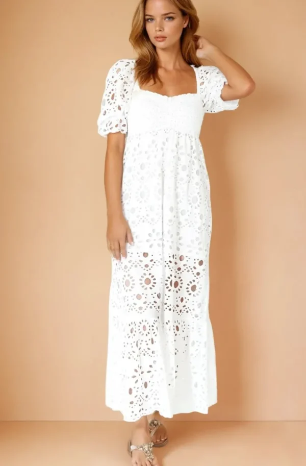 BLOND HOUR - Sienna Maxi Dress - White Clearance