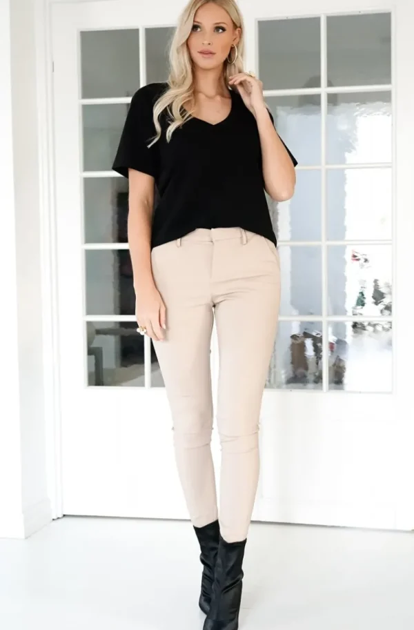 BLOND HOUR - The perfect v-neck tshirt - Black Fashion
