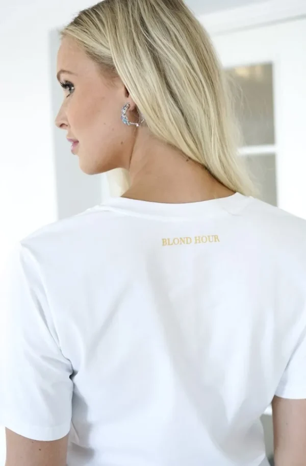 BLOND HOUR - The perfect v-neck tshirt - White Online