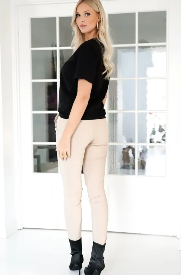 BLOND HOUR - The perfect v-neck tshirt - Black Fashion