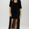 BLOND HOUR - Time Linen Shirt Dress Black Online