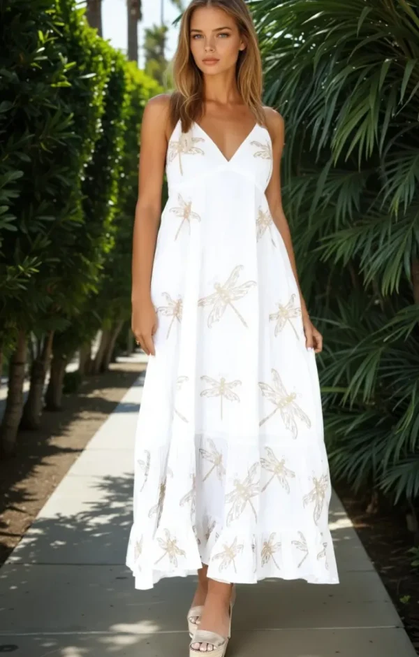 BLOND HOUR - Yasmine maxidress - White Best