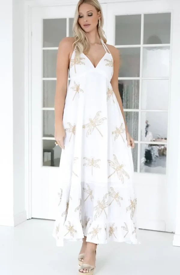 BLOND HOUR - Yasmine maxidress - White Best