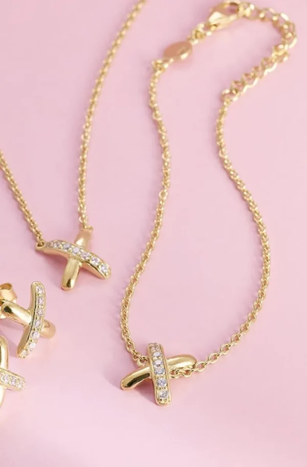 CAROLINA GYNNING JEWELRY - Cross My Heart Bracelet Goldplated Best