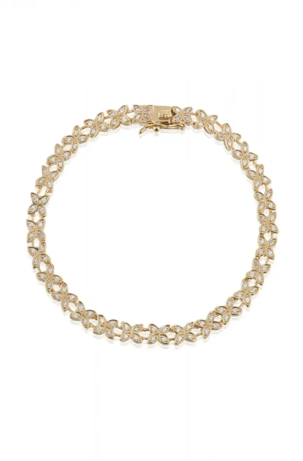 CAROLINA GYNNING JEWELRY - Sparkling Ellipse Bracelet Goldplated New