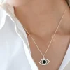 CAROLINA GYNNING JEWELRY - Devine Eye Necklace Silver Sale