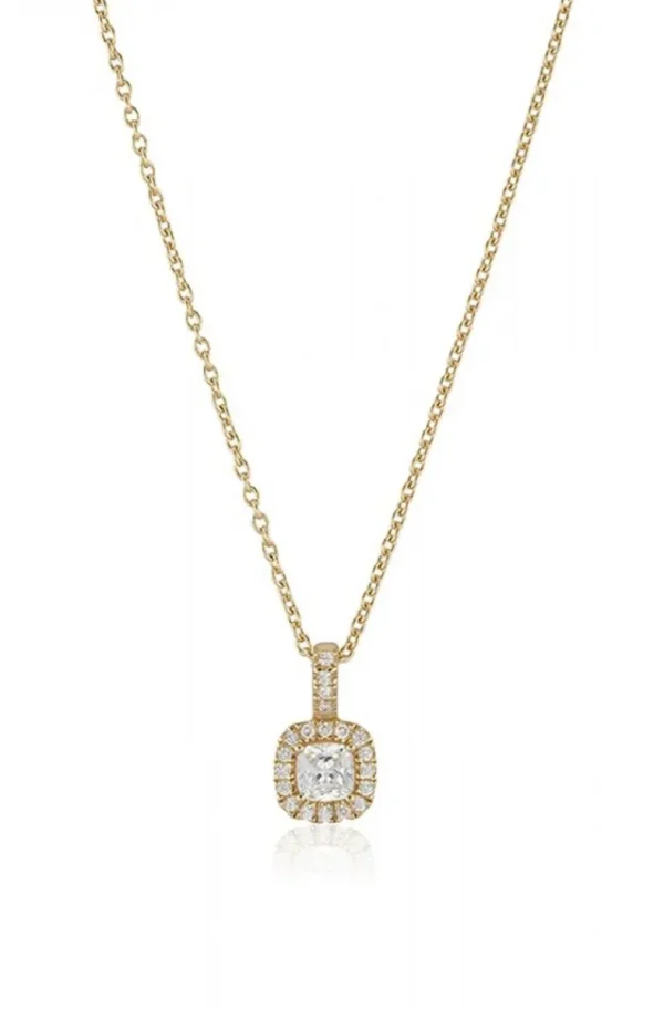 CAROLINA GYNNING JEWELRY - Glamorous Necklace Goldplated Clear Fashion