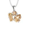 CAROLINE SVEDBOM - ISA NECKLACE RHODIUM LIGHT PEACH Clearance