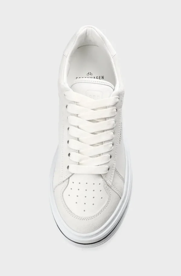 COPENHAGEN STUDIOS - CPH181 Leather Mix White Clearance