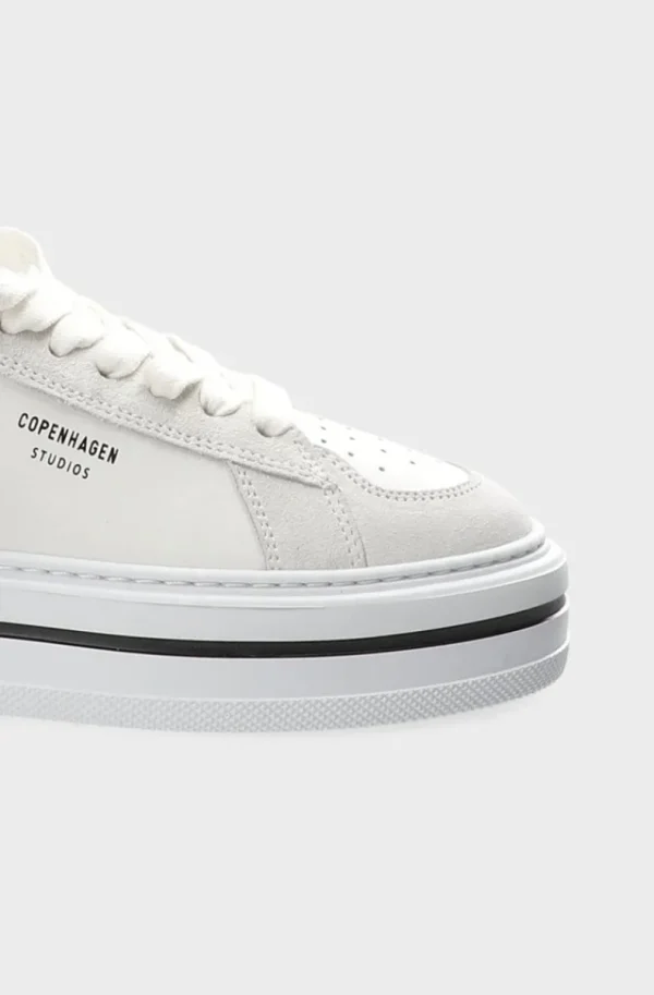 COPENHAGEN STUDIOS - CPH181 Leather Mix White Clearance