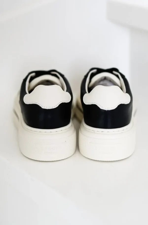 COPENHAGEN STUDIOS - CPH181 Leather Mix Black Cream Beige Discount
