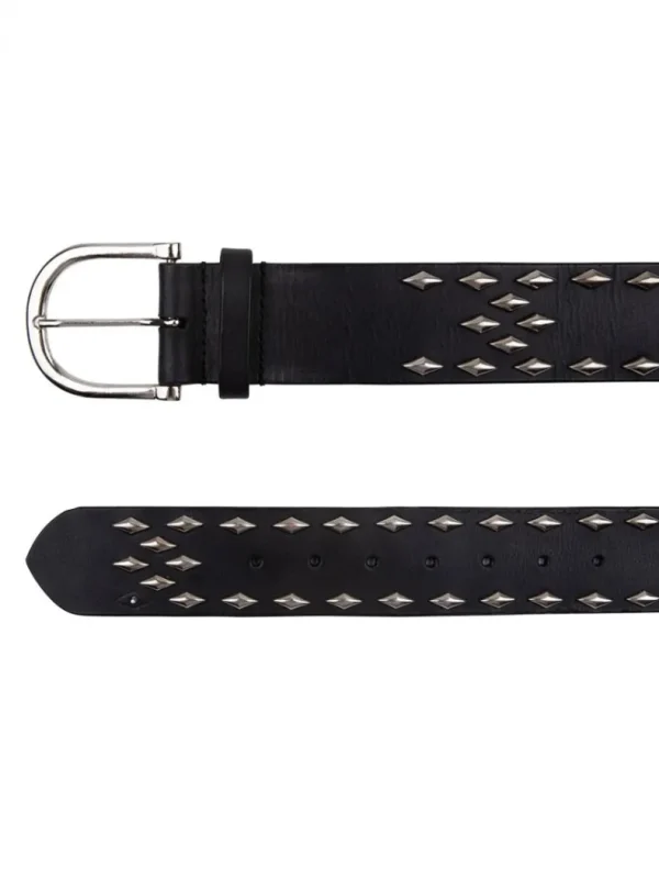 DANTE 6 - Clinque Leather Belt- Raven Fashion